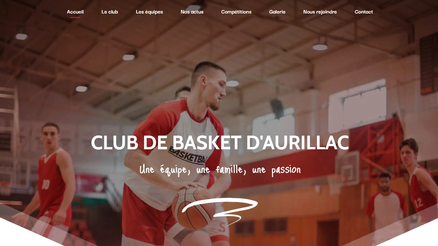 Thème pour la création de site de Club de Basket 2
